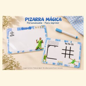 PIZARRA MÁGICA DIBU MARTÍNEZ · PERSONALIZABLE EN CANVA · ARCHIVO DIGITAL PARA IMPRIMIR