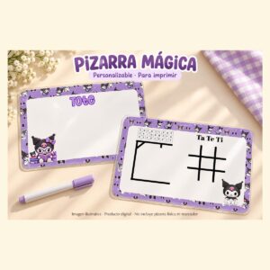 PIZARRA MÁGICA · PERSONALIZABLE EN CANVA · ARCHIVO DIGITAL PARA IMPRIMIR