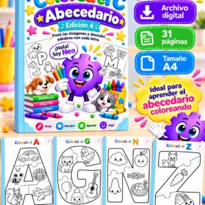 Coloreá el Abecedario · Edición 4