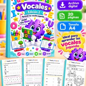 Jugamos con las Vocales – Edición 2 | PDF para imprimir
