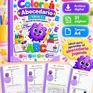 Trazá y Coloreá el Abecedario · Edición 3